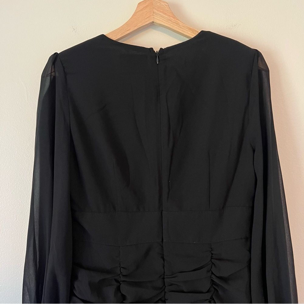 Runaway the Label Black Puff Long Sleeve Mini Dress Size 8