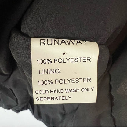 Runaway the Label Black Puff Long Sleeve Mini Dress Size 8