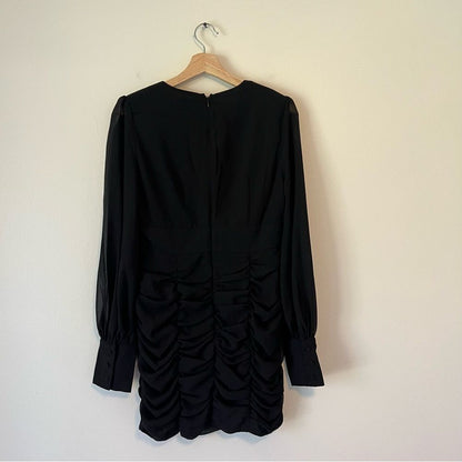 Runaway the Label Black Puff Long Sleeve Mini Dress Size 8