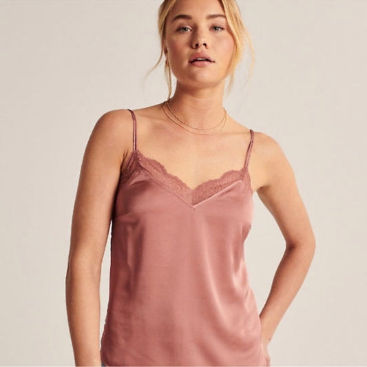 Abercrombie & Fitch Lace Trim Cami Tank Top Size Small