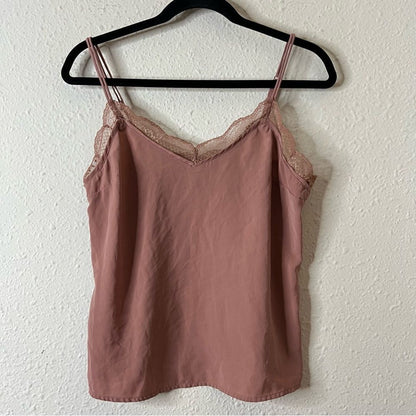 Abercrombie & Fitch Lace Trim Cami Tank Top Size Small