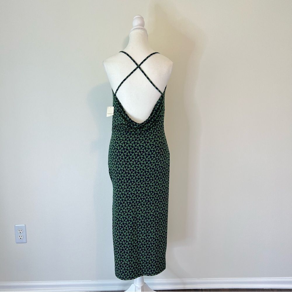 Abercrombie & Fitch Cowl Neck Strappy Midi Slip Dress NEW Size XSP