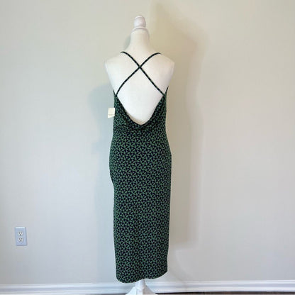 Abercrombie & Fitch Cowl Neck Strappy Midi Slip Dress NEW Size XSP