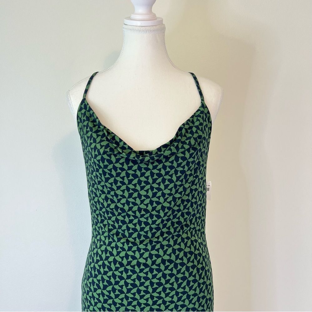 Abercrombie & Fitch Cowl Neck Strappy Midi Slip Dress NEW Size XSP