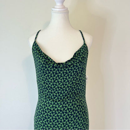 Abercrombie & Fitch Cowl Neck Strappy Midi Slip Dress NEW Size XSP