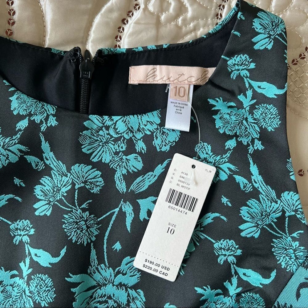 Anthropologie Hutch Floral Jacquard Cut-Out Mini Dress NEW Size 10