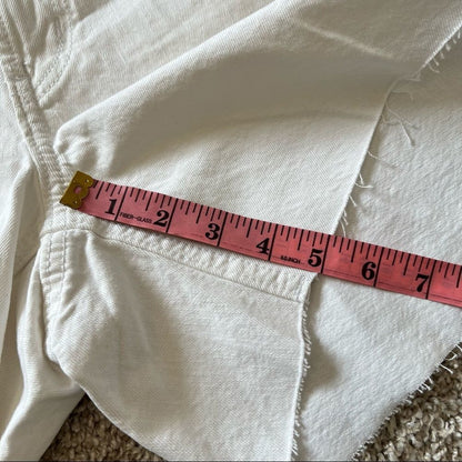 Old Navy High-Waisted Slouchy Straight White Cut-Off Jean Shorts Size 20