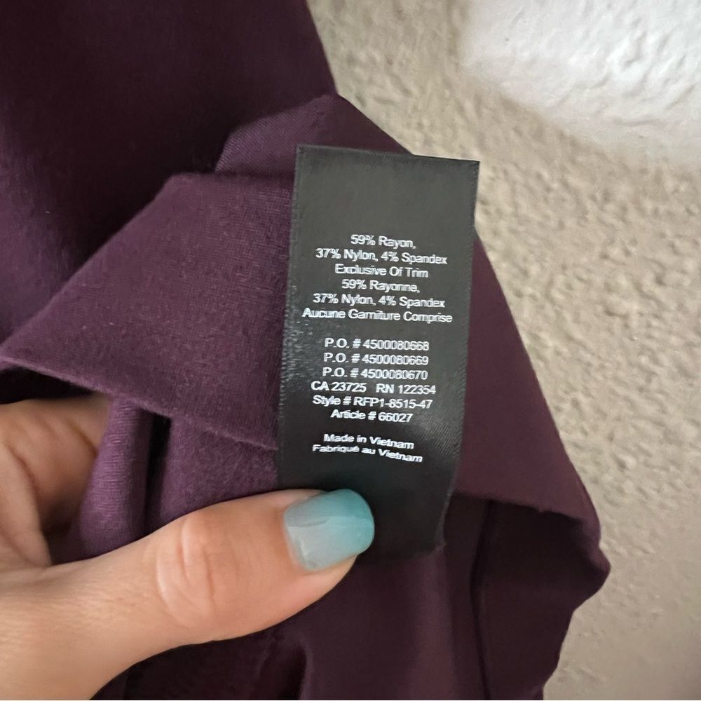 Aritzia Babaton Giovani Off The Shoulder Mini Pencil Dress in Burgundy NEW Size