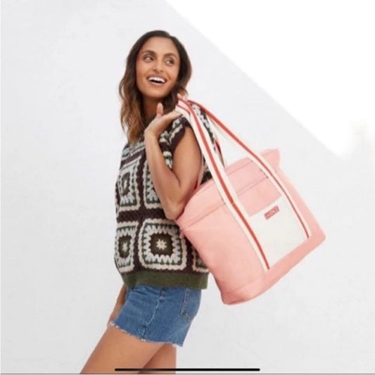 L*Space Coastal Cooler Bag NEW Insulated Shoulder Tote Beach Picnic
