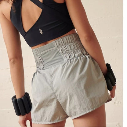 Free People Movement The Way Home Shorts Color Arctic Mist, Size Medium