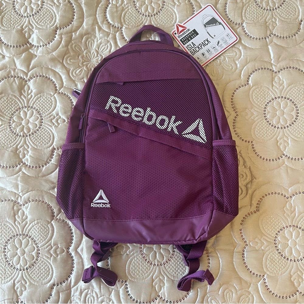 Reebok Isla 17.5” Laptop Backpack in Dark Purple NEW