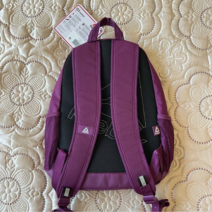 Reebok Isla 17.5” Laptop Backpack in Dark Purple NEW