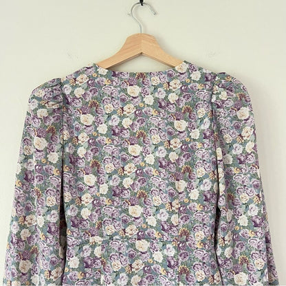 ASTR The Label Floral Mini Dress Long Sleeve