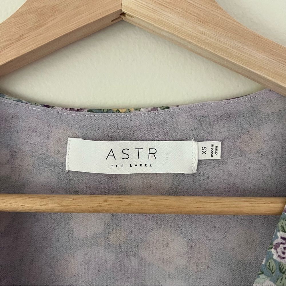 ASTR The Label Floral Mini Dress Long Sleeve