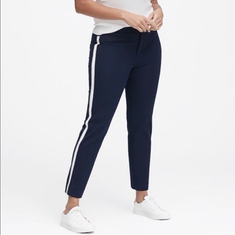 Banana Republic Navy Blue Sloan Slim Ankle Pants Size 6