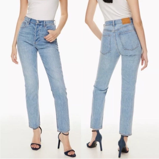 Aritzia Denim Forum The Yoko High Rise Slim Jeans Size 26L