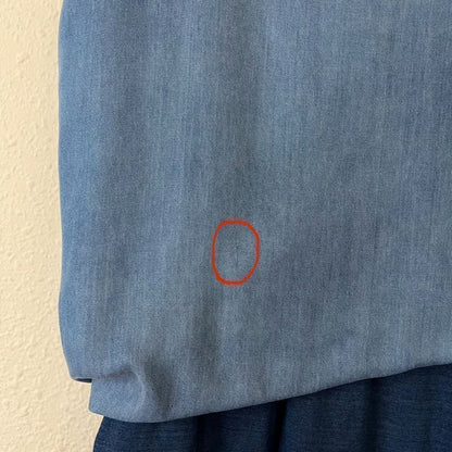 Anthropologie Amadi Denim Chambray Sandy Tuck Dress Size Medium