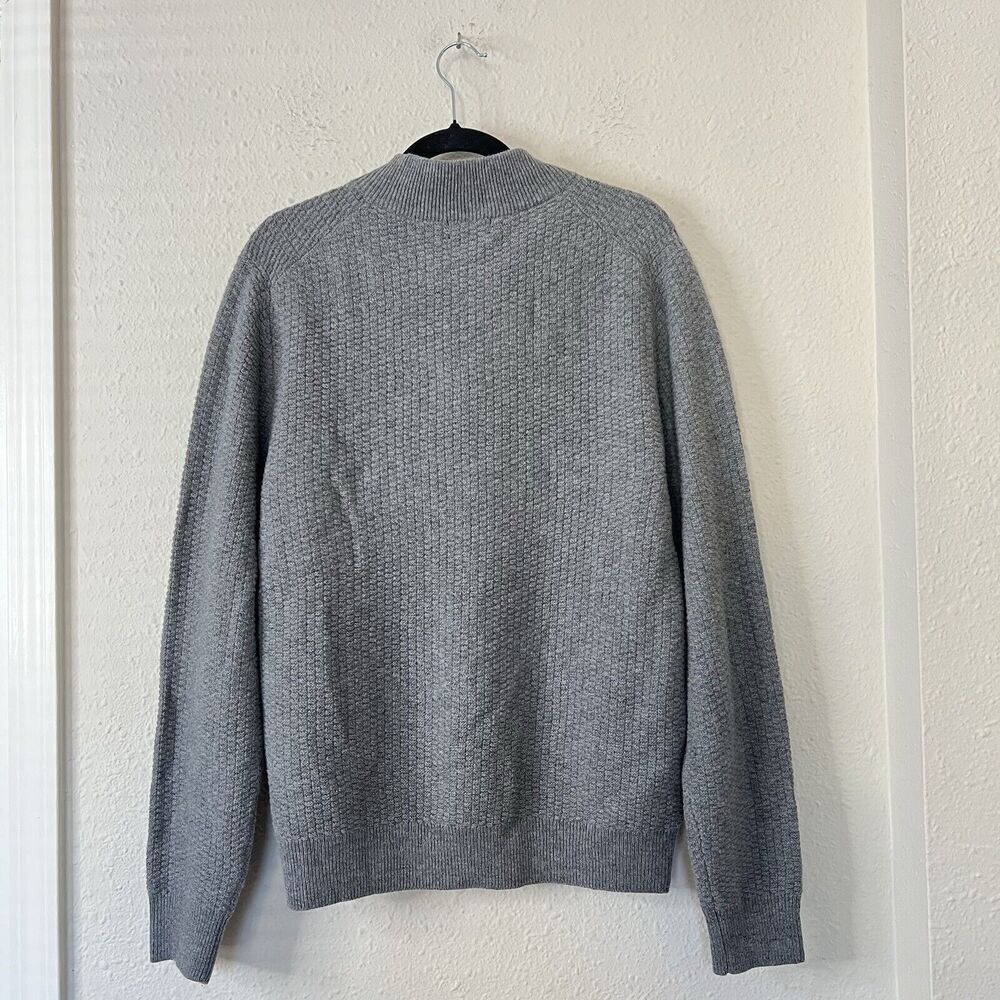 Brooks Brothers Gray Lambswool  Shawl Collar Sweater Men’s Size Large