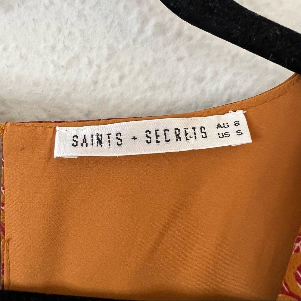 Saints and Secrets NADI V-Neck Wrap Romper Size Small