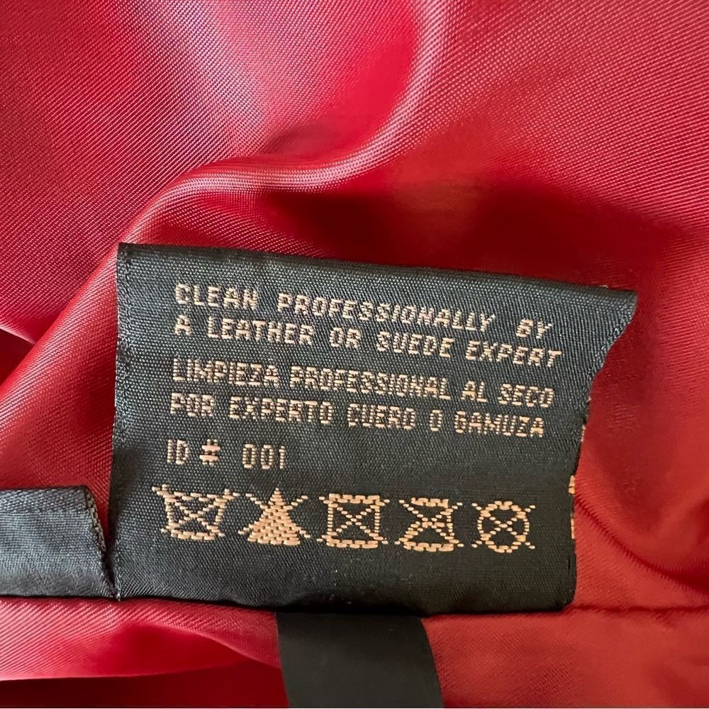 SIENA 100% Leather Red Blazer Jacket| Size 6