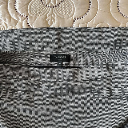 Talbots Herringbone Pencil Skirt