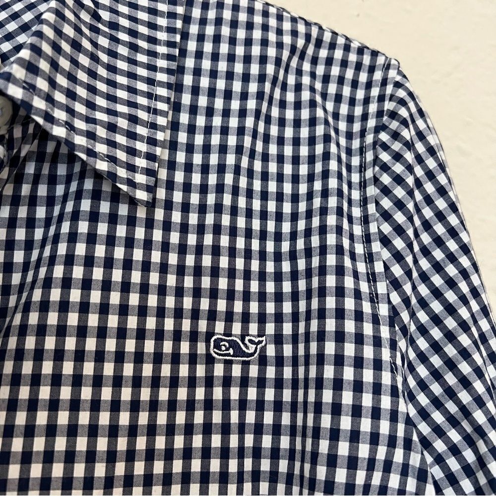 Vineyard Vines Gingham Chilmark Classic Button Down Shirt NEW Size 6