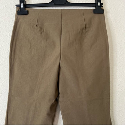 Urban Outfitters Olive Green Front Slit Flare Pants NEW Size 2
