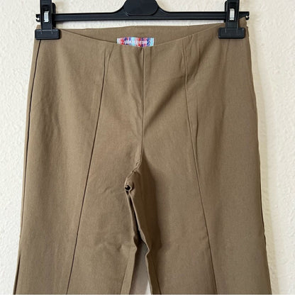 Urban Outfitters Olive Green Front Slit Flare Pants NEW Size 2