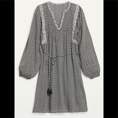 Old Navy Oversized Long Sleeve Mini Swing Dress Plus Size 3X