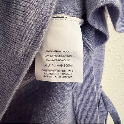J. Crew 100% Merino Wool V-Neck Bell Sleeve Knit Sweater Size XXS
