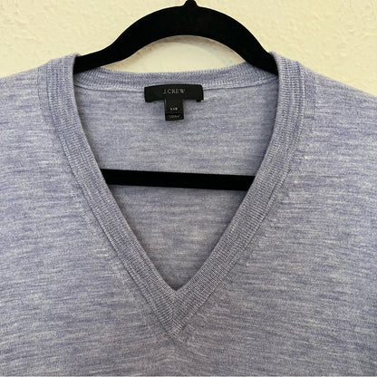 J. Crew 100% Merino Wool V-Neck Bell Sleeve Knit Sweater Size XXS