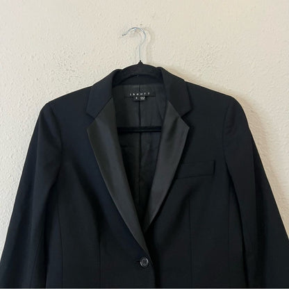 Theory Suzanne B Tuxedo Black Blazer Size Small