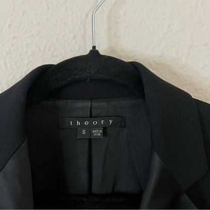 Theory Suzanne B Tuxedo Black Blazer Size Small