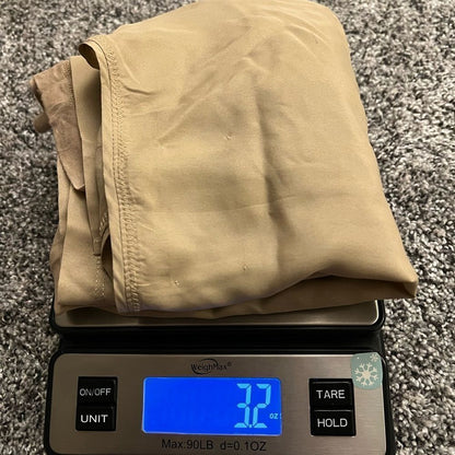Brochu Walker Nadia Long Sleeve Silk Tee NEW Size Large in Tan