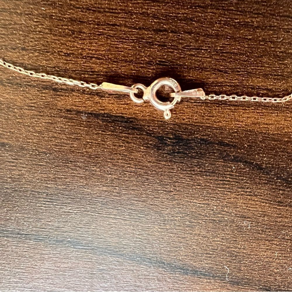 925 Silver Rose Plated Lotus Flower Necklace NEW