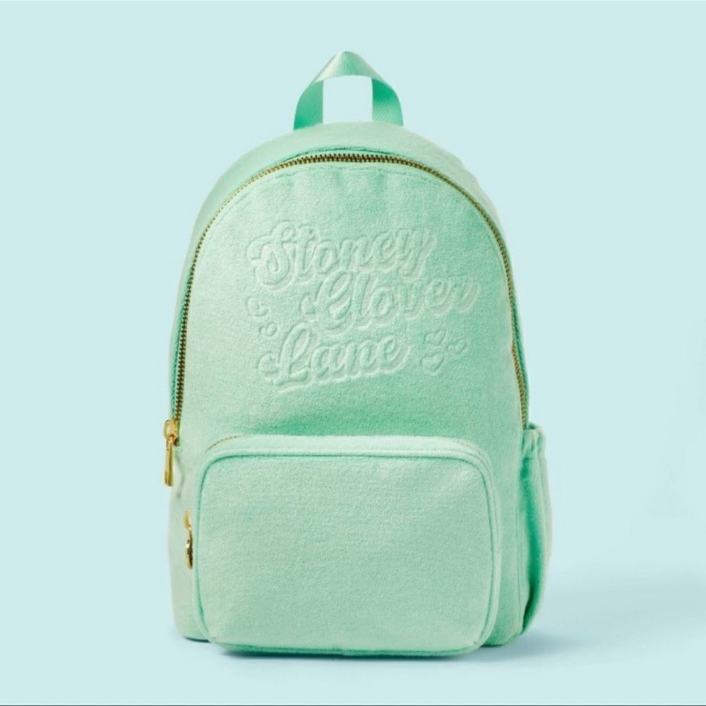 Stoney Clover Lane x Target Terry Cloth Embossed Backpack Light Green