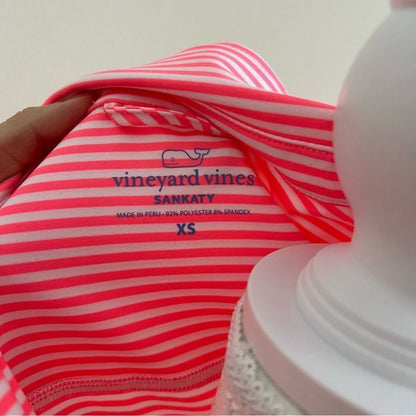 Vineyard Vines Striped Sleeveless Midi Margo Dress NEW Size XS Pink