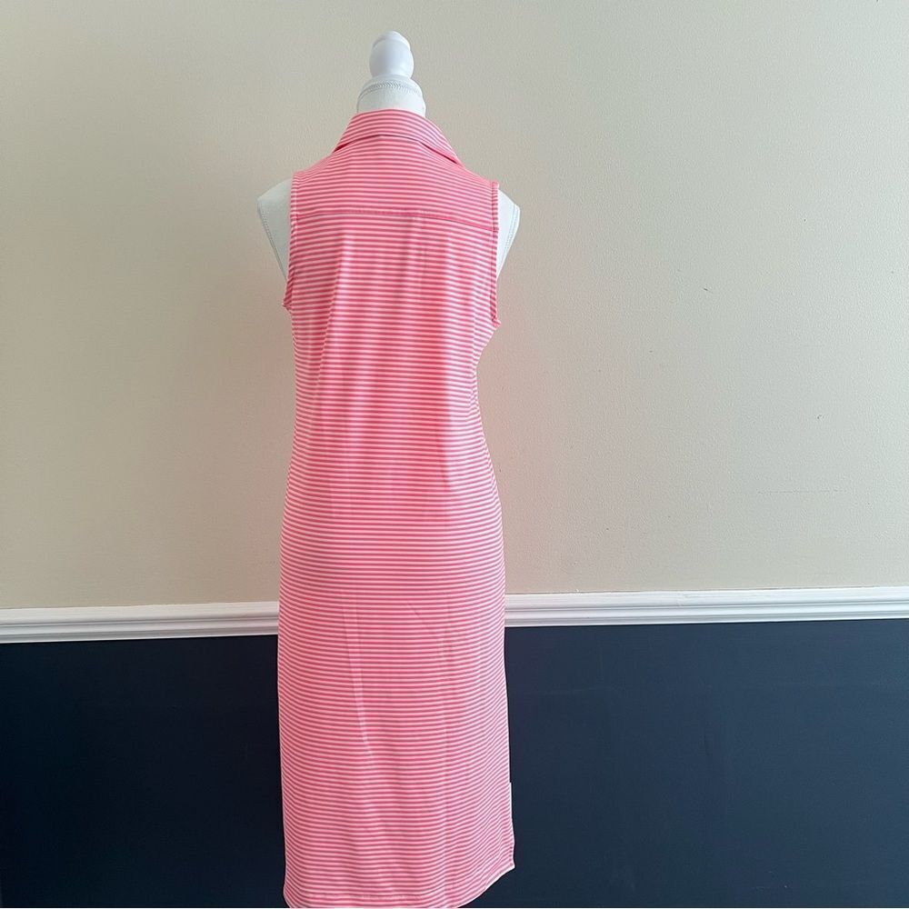 Vineyard Vines Striped Sleeveless Midi Margo Dress NEW Size XS Pink