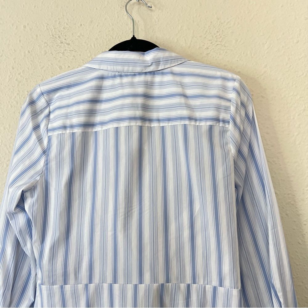 Laundry by Shelli Segal Striped Shirt Blouse Twist Front NEW Size Medium