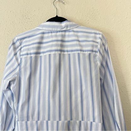 Laundry by Shelli Segal Striped Shirt Blouse Twist Front NEW Size Medium