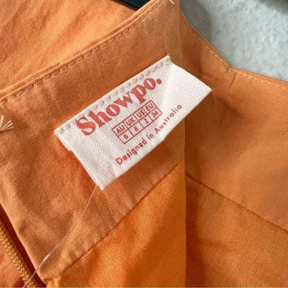 Showpo Astarte Ruched Mini Skirt In Sherbet NEW Size 2
