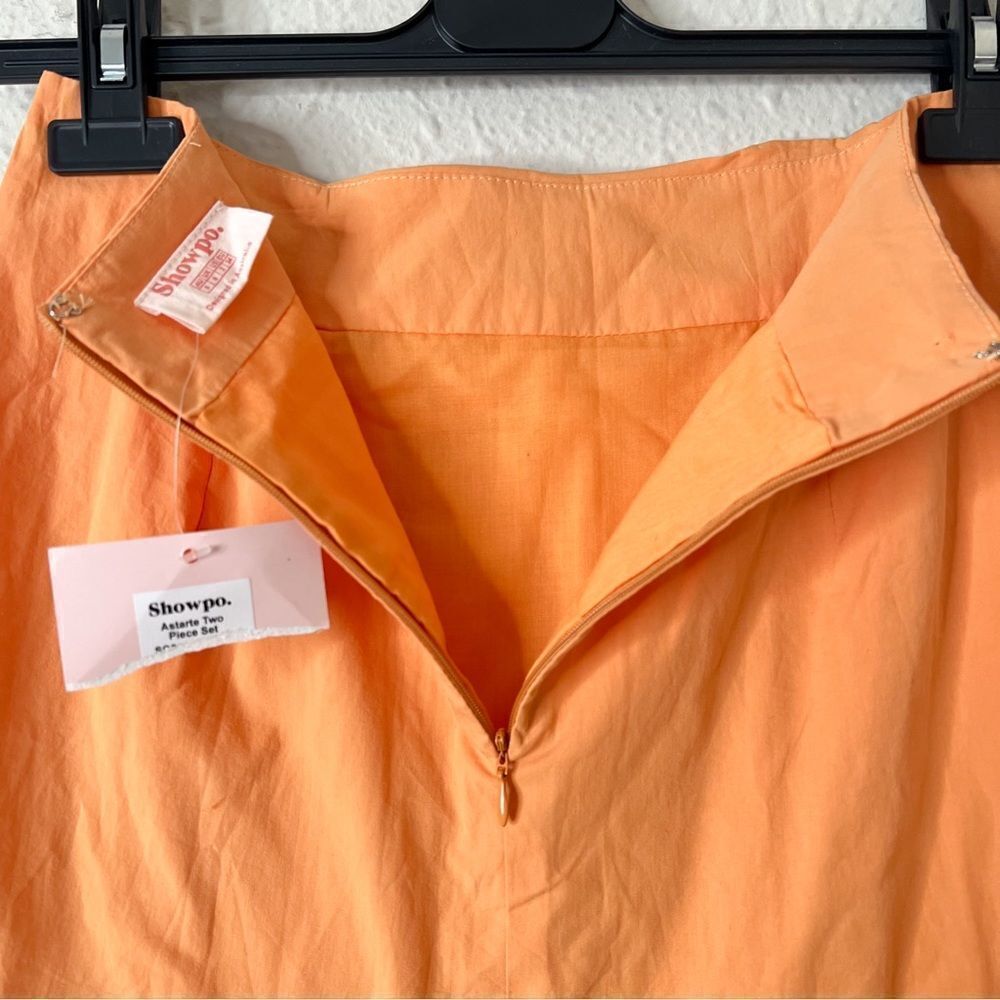 Showpo Astarte Ruched Mini Skirt In Sherbet NEW Size 2