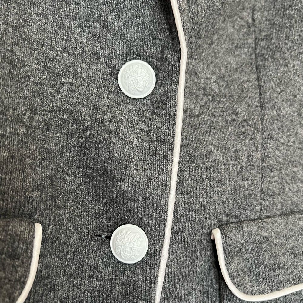 Banana Republic Wool Blend Gray Blazer Jacket Size 0
