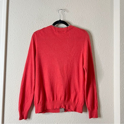 Boden V neck Cardigan Size 16 Cashmere Rabbit Hair Blend