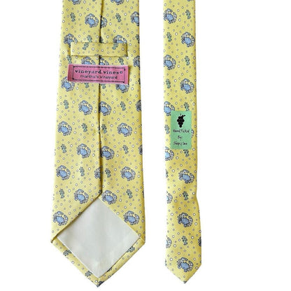 Vineyard Vines Neck Tie Silk Yellow Crab Under The Sea Preppy Mens