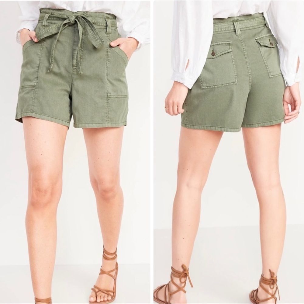 Old Navy High-Waisted Twill Workwear Shorts NEW Plus Size 3X
