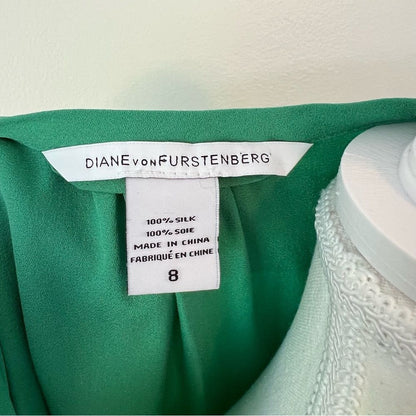 DVF Diane Von Furstenberg Florane Silk Mini Dress Size 8 Long Sleeve Shift