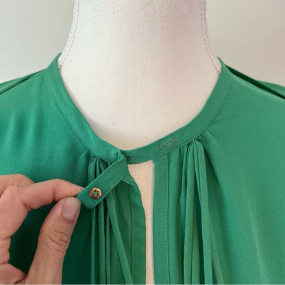 DVF Diane Von Furstenberg Florane Silk Mini Dress Size 8 Long Sleeve Shift