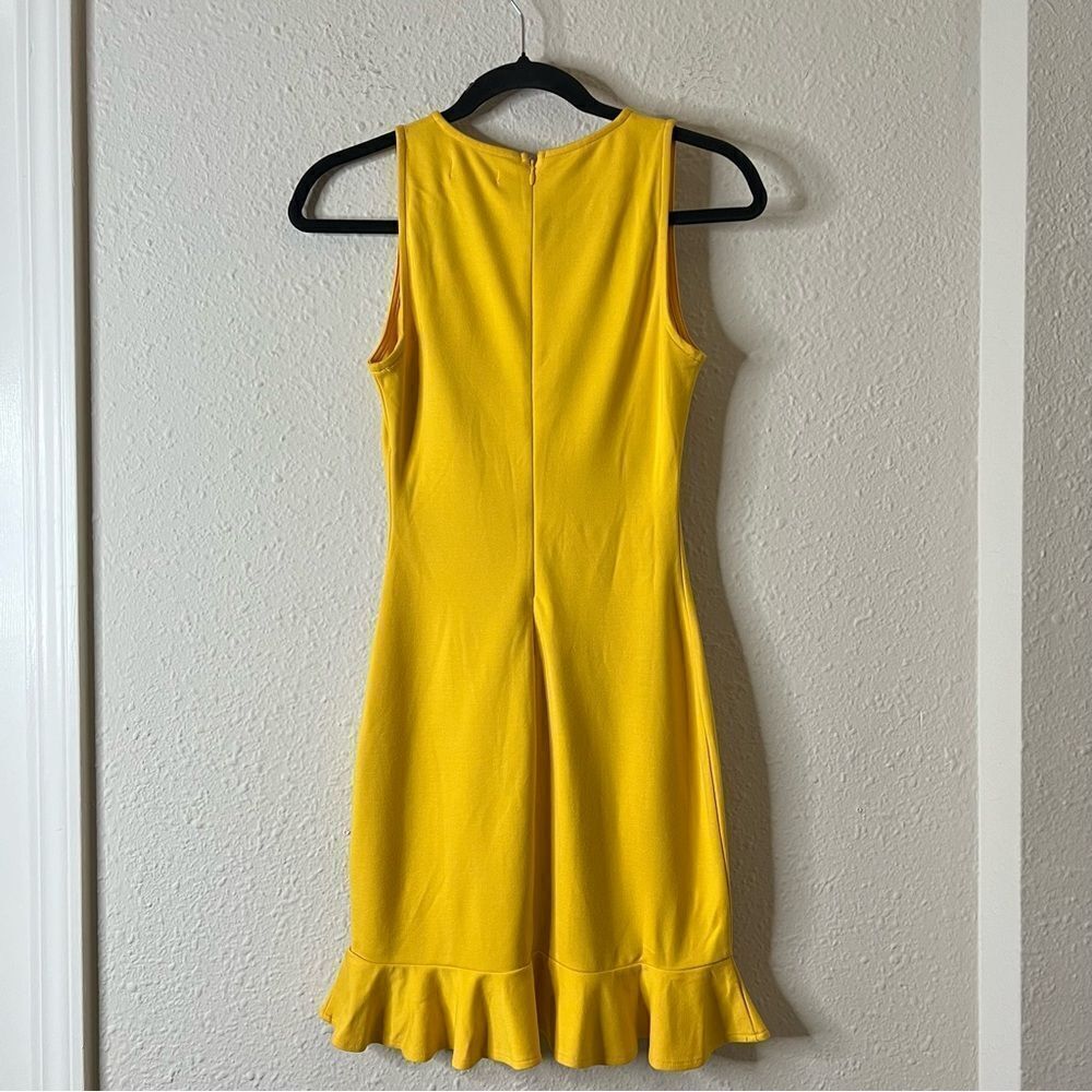 Revolve Lovers & Friends Monroe Mini Dress NEW Size XS in Mustard Yellow