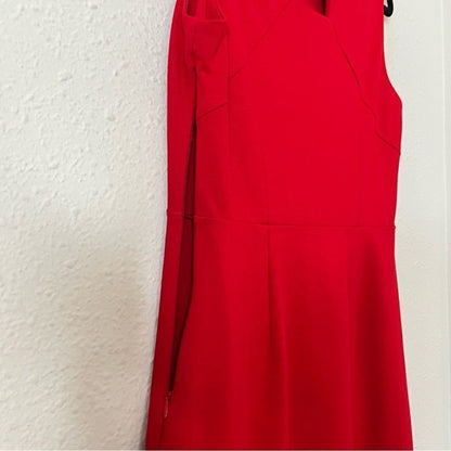 TALBOTS Red Sleeveless Ponte Sheath Dress Size 6